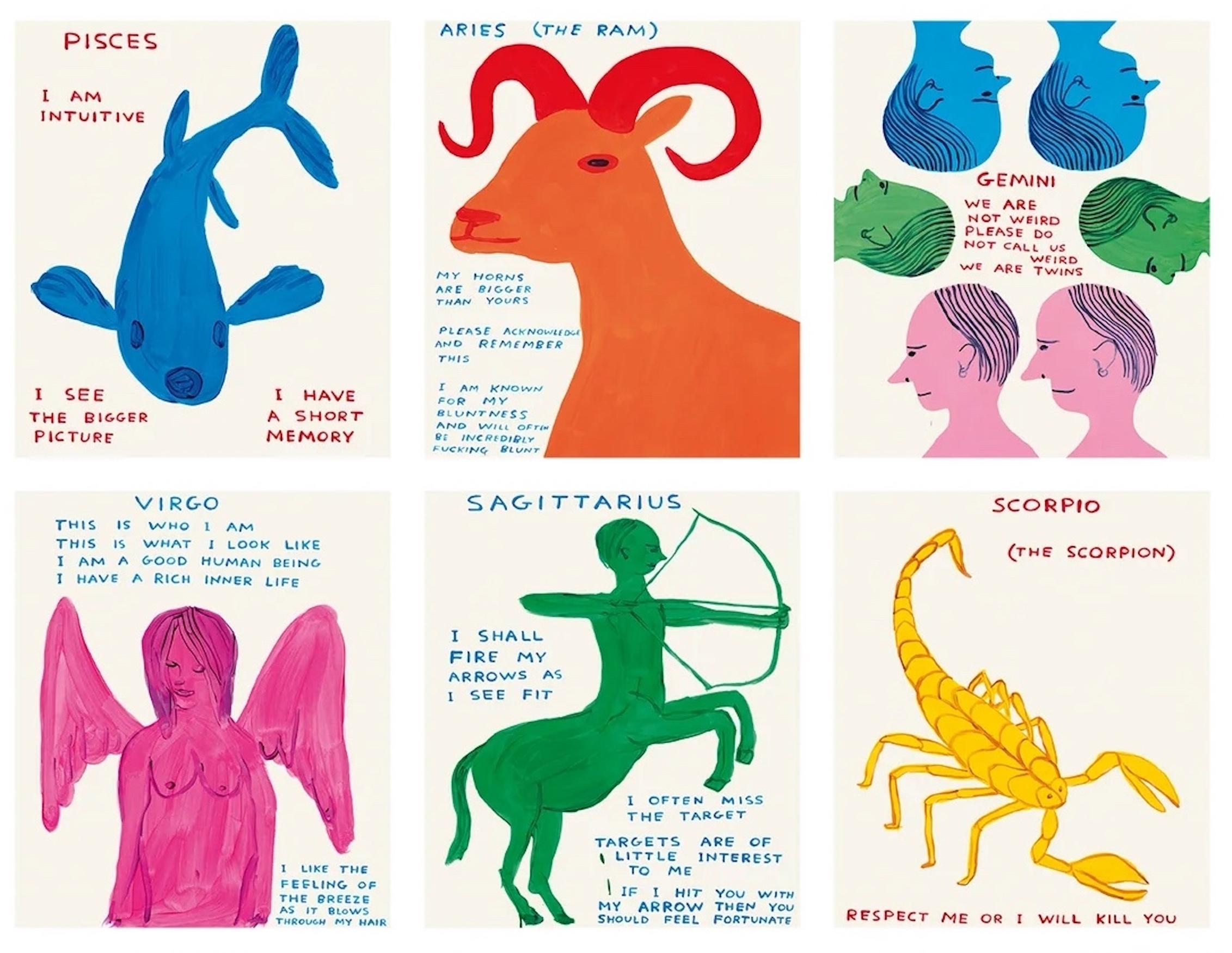 Signos del Zodíaco - Print de David Shrigley