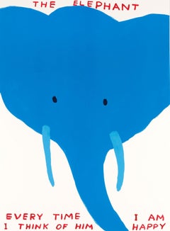  „The Elephant“ 2023 Original handsignierter Siebdruck aus der Auflage von 125 Exemplaren