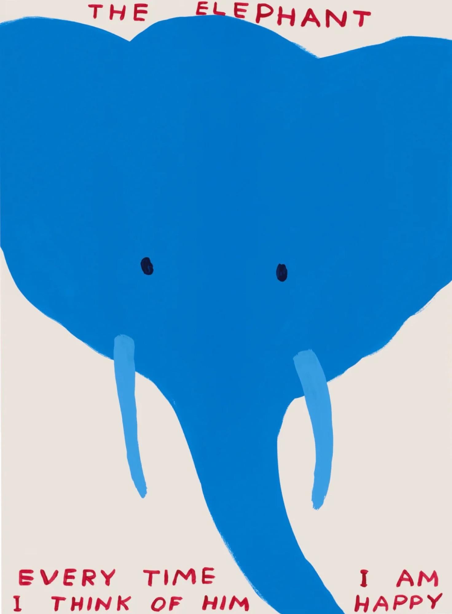 Animal Print de David Shrigley - El elefante (Sin título)