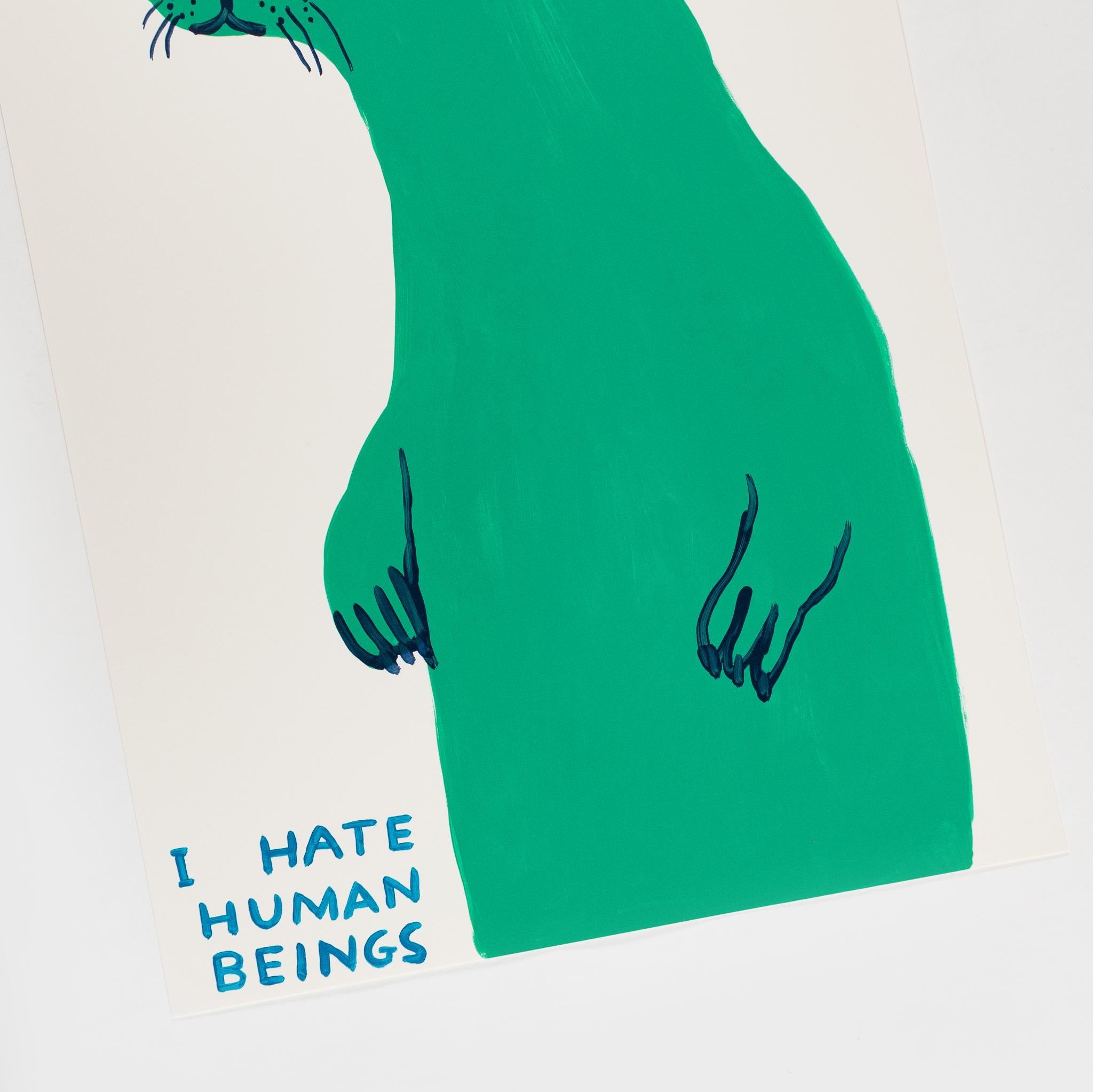Sans titre (Je déteste les êtres humains) - Contemporain Print par David Shrigley