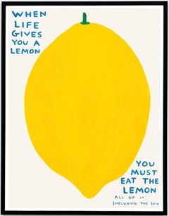 When Life Gives You A Lemon, You Must Eat The Lemon - BOX FRAMED