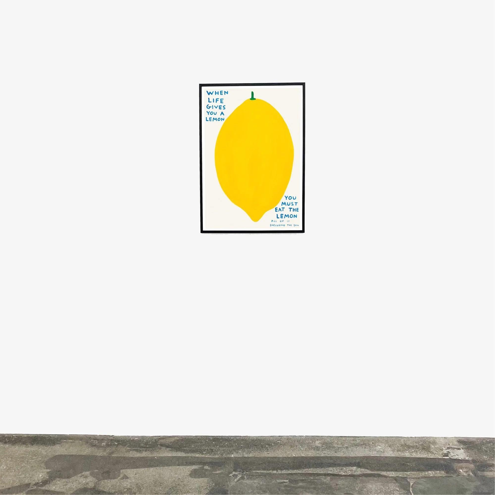 When Life Gives You A Lemon - Contemporary Print by David Shrigley