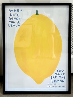 When Life Gives You A Lemon, You Must Eat The Lemon - BOX FRAMED