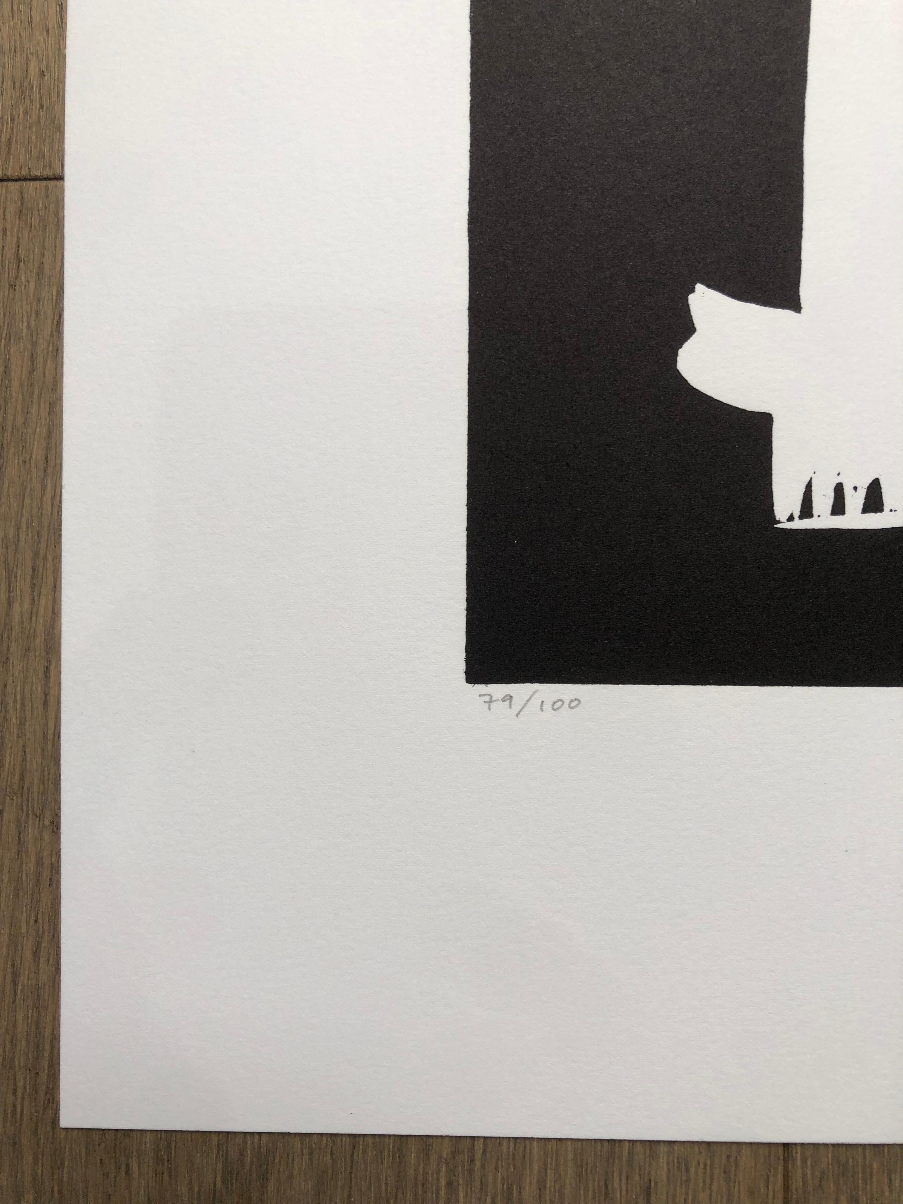 White Elephant - Contemporary Print by David Shrigley