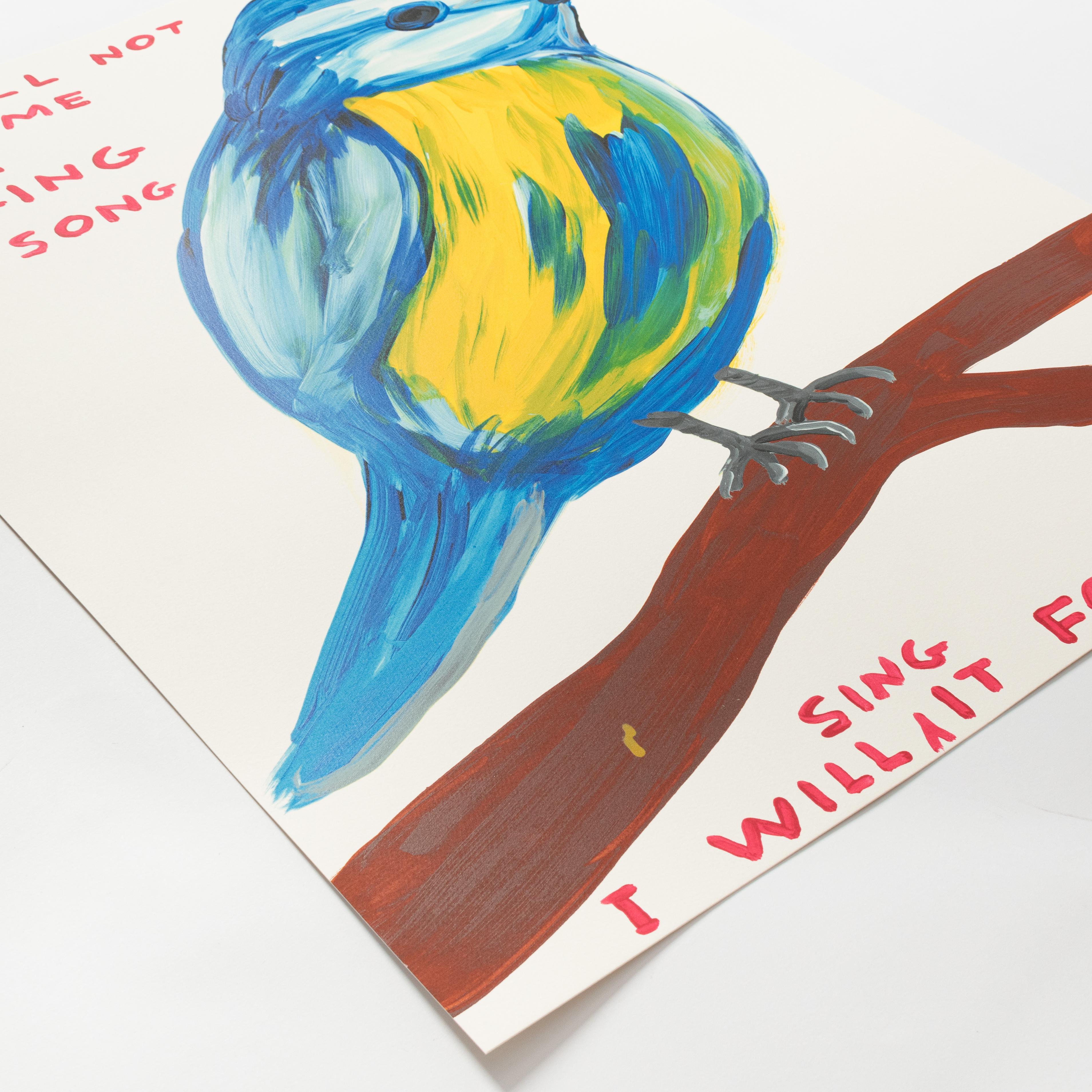 Tu ne m'empêcheras pas de chanter ma chanson - Print de David Shrigley