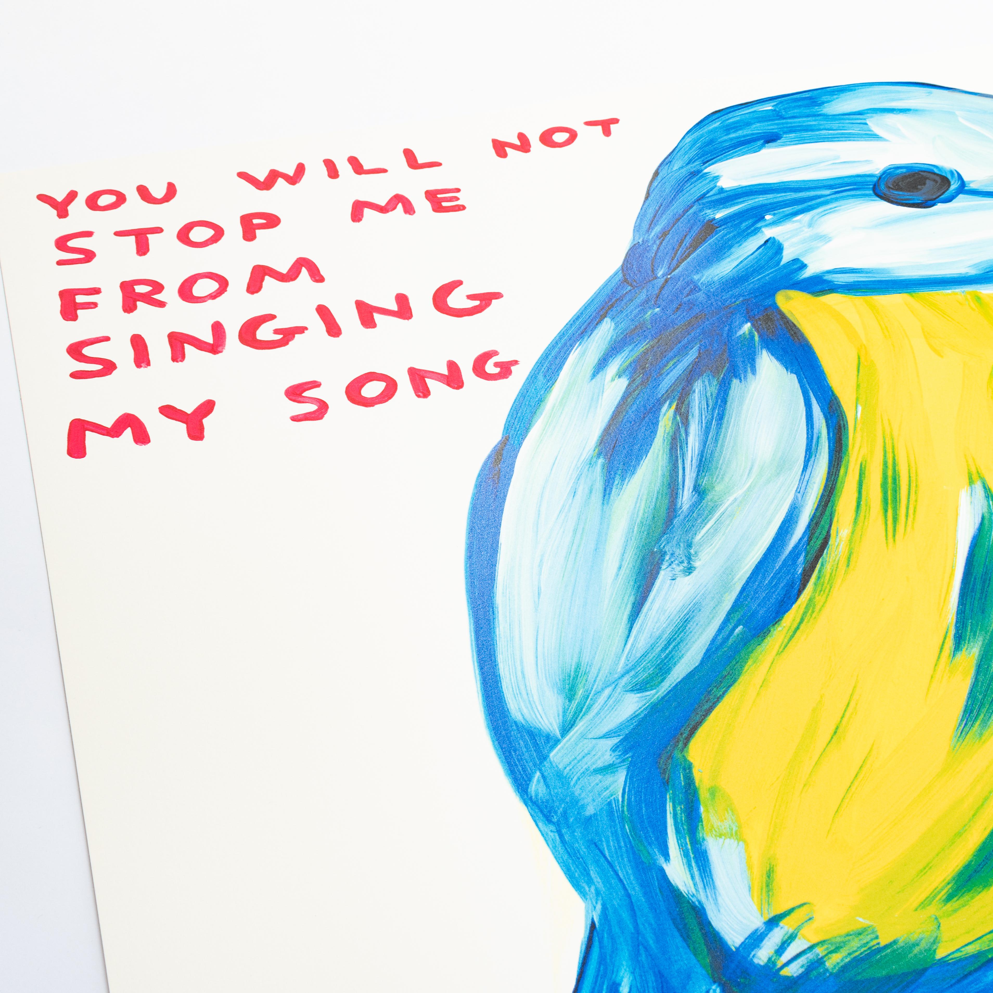 Tu ne m'empêcheras pas de chanter ma chanson - Contemporain Print par David Shrigley