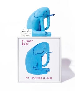 Ahora debo descansar, mi alboroto ha terminado (Escultura) Por David Shrigley