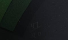 Ringling, Signed Geometric Abstract Screenprint by David Simpson