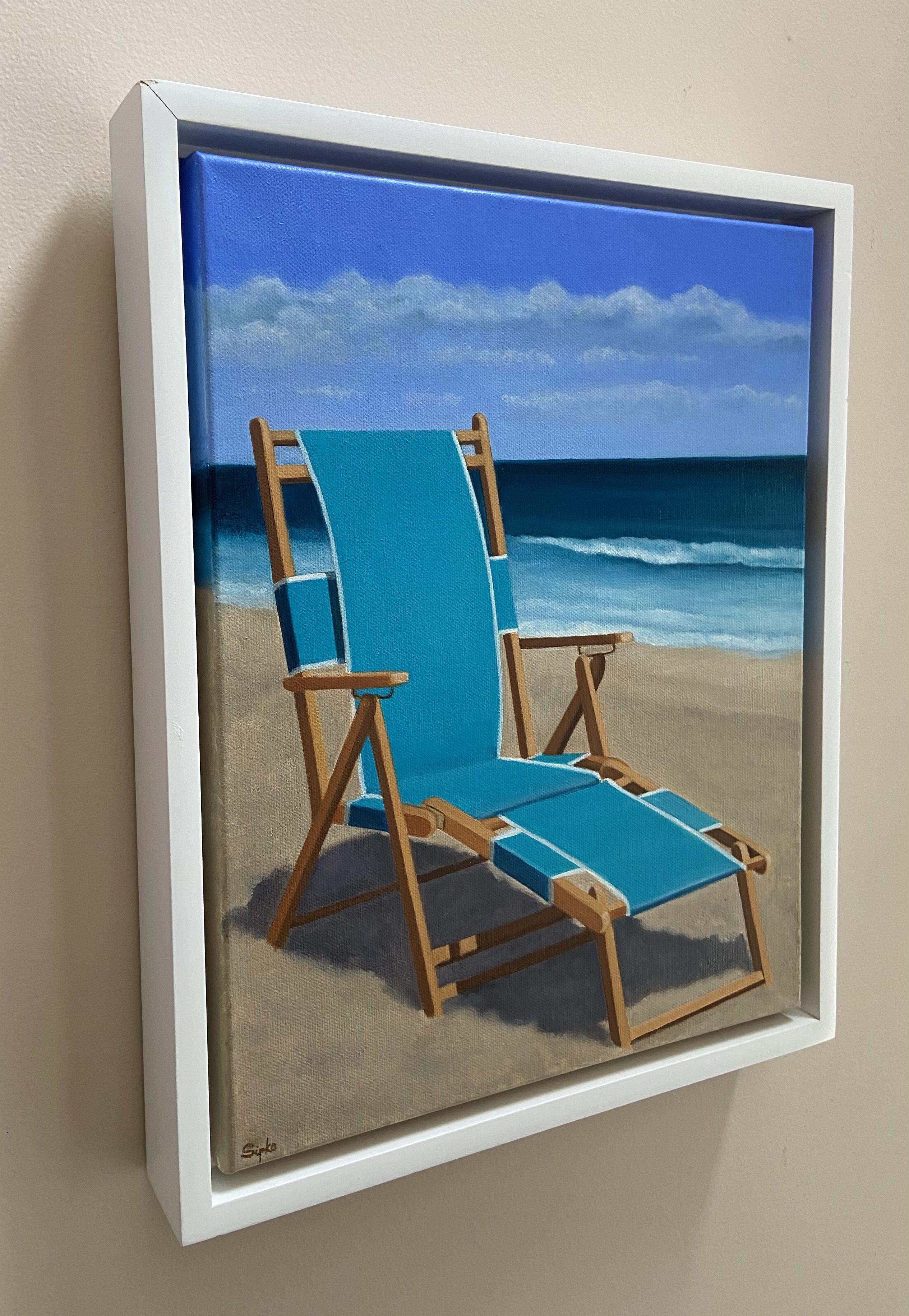 Beach Day, Painting, Oil on Canvas For Sale 2