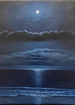 Dunkelheit III, Gemälde, Öl auf Leinwand