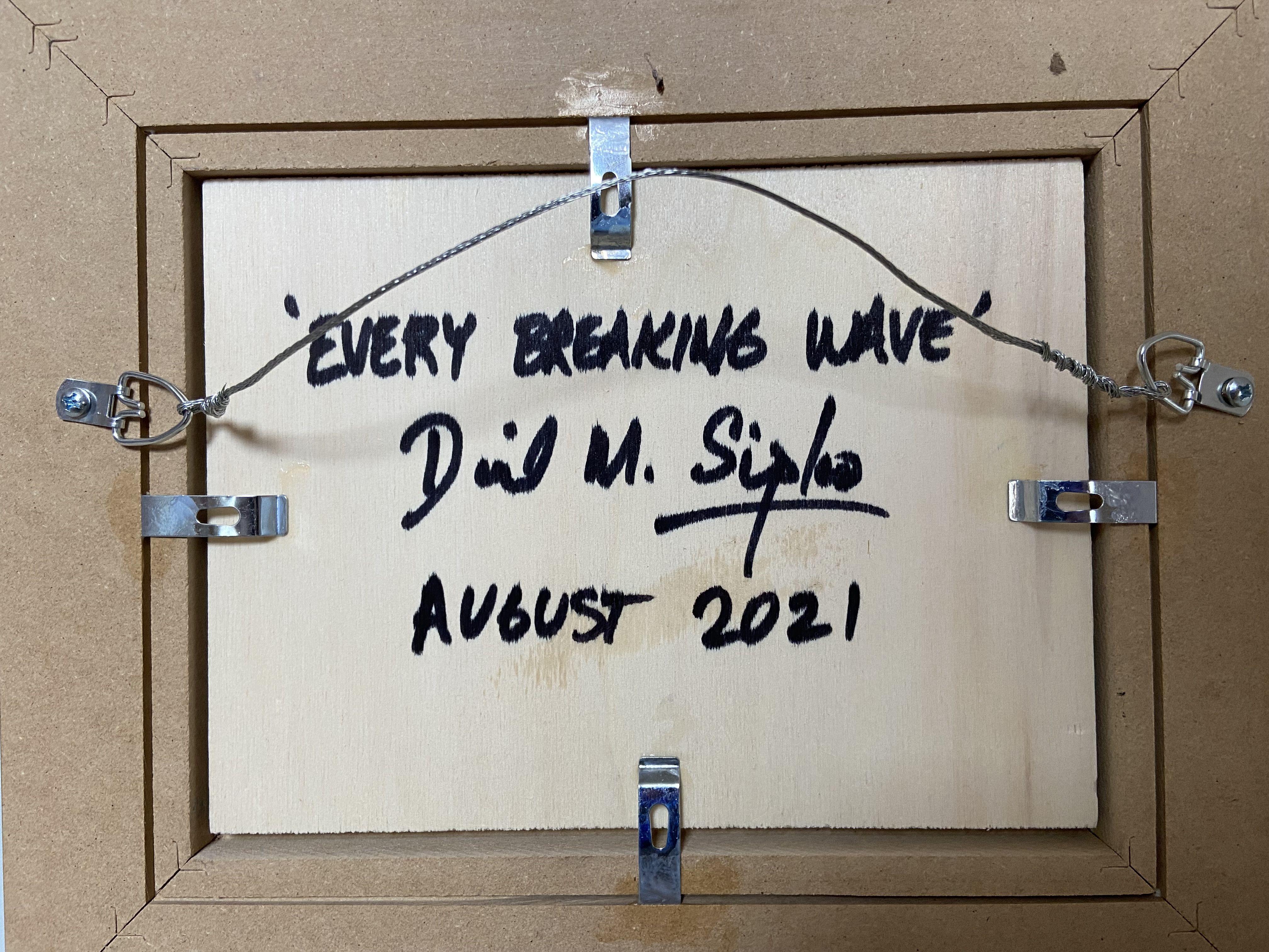 Every Breaking Wave, Gemälde, Öl auf Holzplatte im Angebot 3