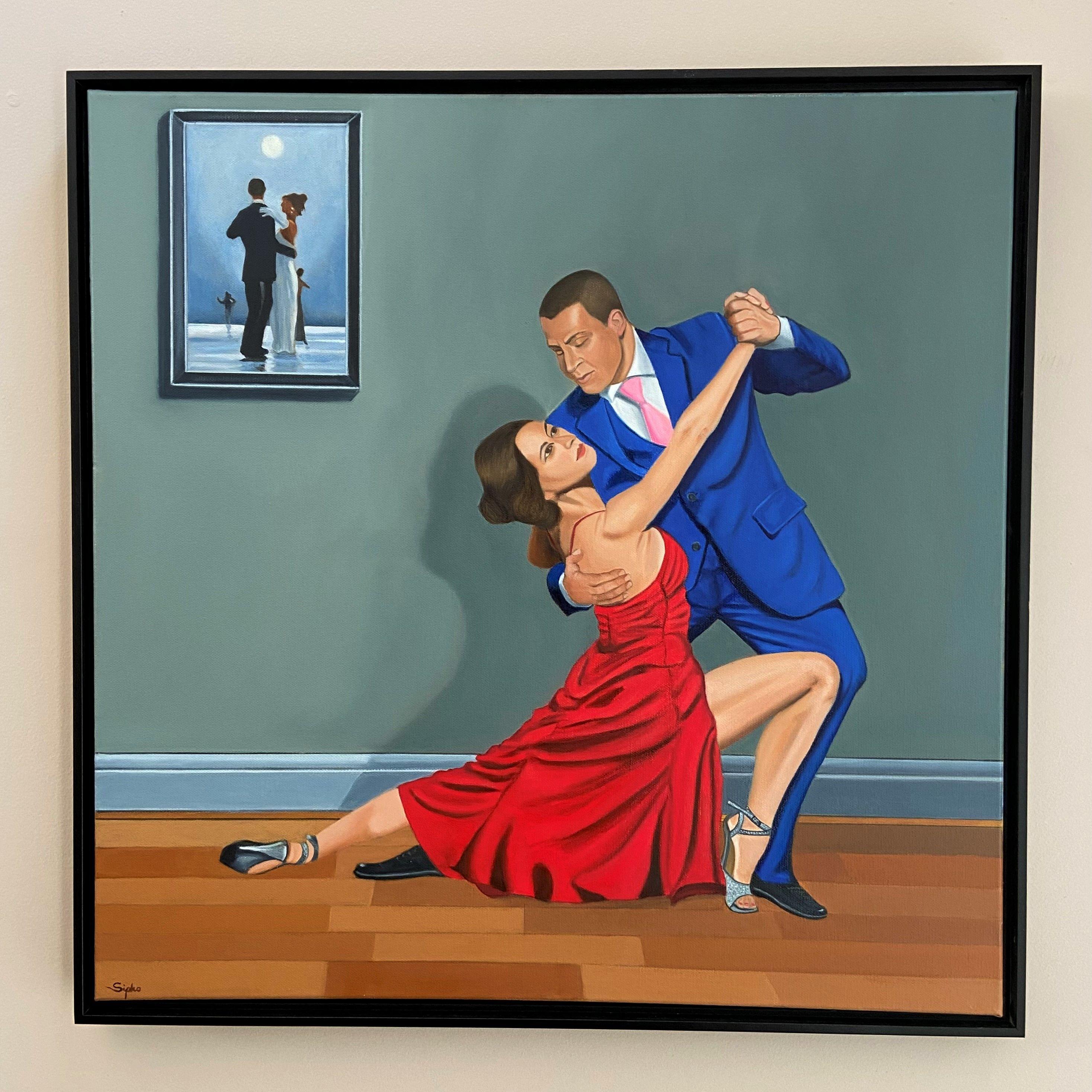 Il mondo di Jacks, Pittura, Olio su tela - Painting di David Sipko