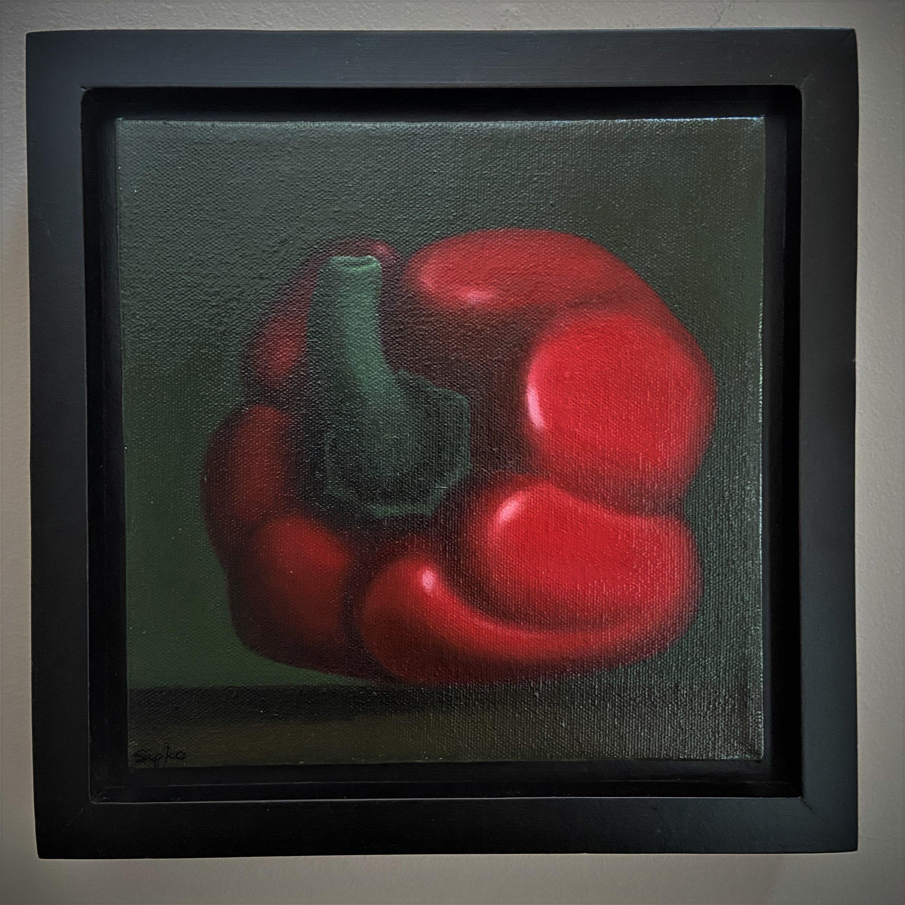 Estudio Pimiento Rojo, Pintura, Óleo sobre lienzo