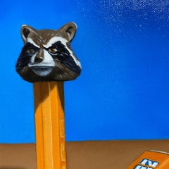 Rocket, Painting, Oil on MDF Panel