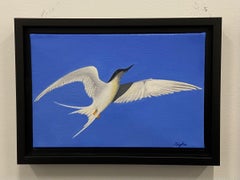 Tern im Flug, Gemälde, Öl auf Leinwand