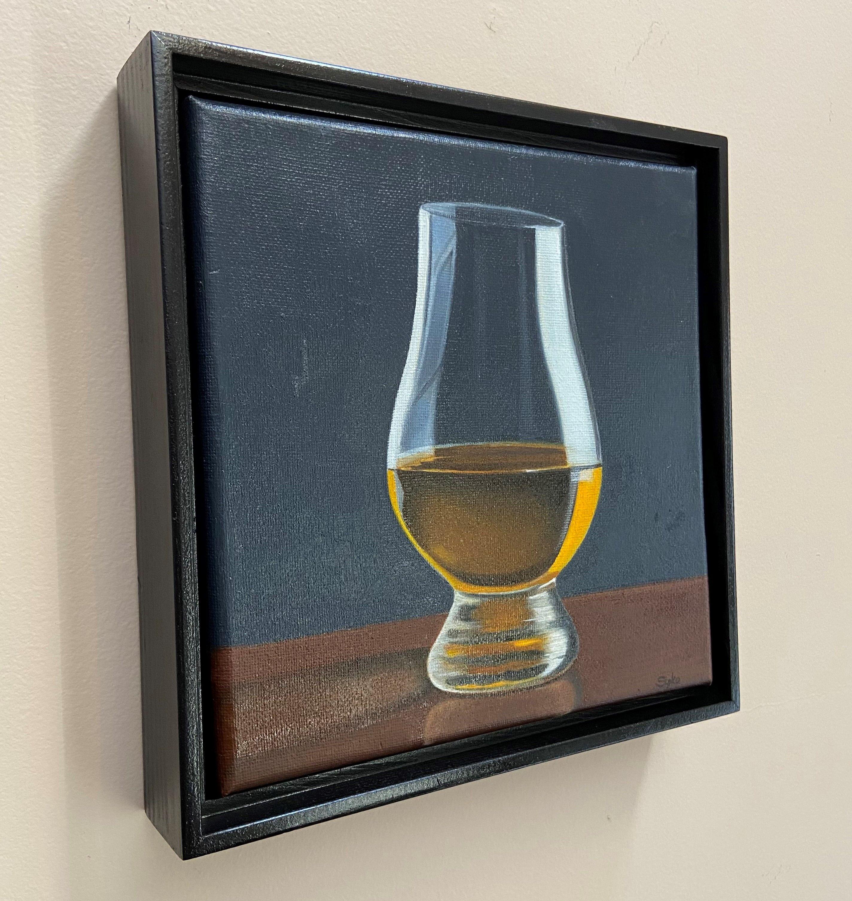 Whiskey Glass, Painting, Oil on Canvas For Sale 1