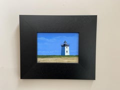 Wood End Light, Pittura, Olio su pannello di legno