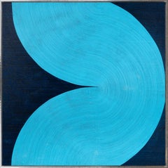 "Harmonia 30-5-I" Contemporary Abstract Gerahmt Acryl auf Leinwand