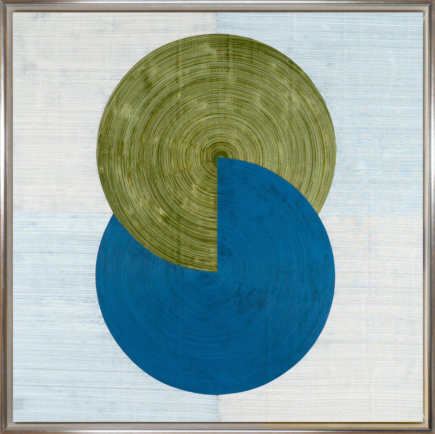 David Skillicorn Abstract Painting - "Harmonia 32-1" Contemporary Abstract Framed Acrylic on Canvas Painting