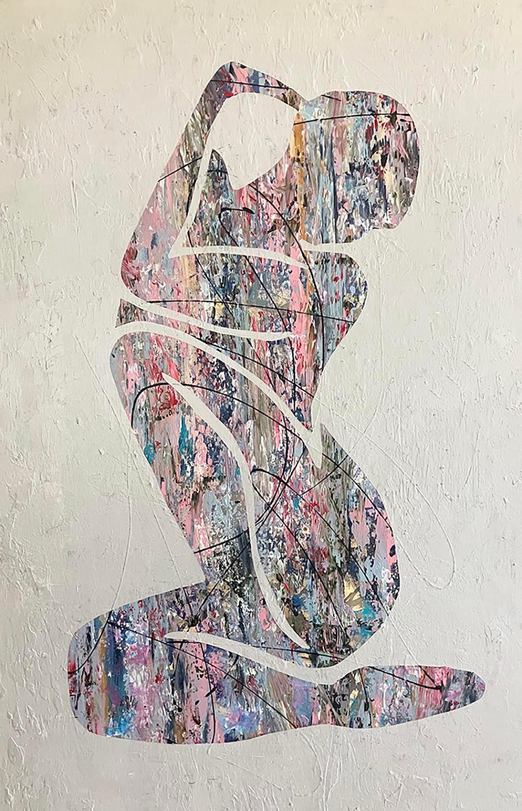 David Skillicorn Abstract Painting - Seated Woman (11-4)