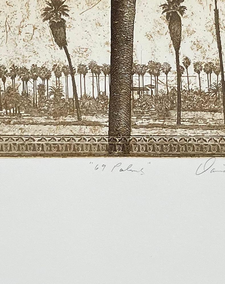 69 Palmeras, por Smith-Harrison - Landscape Print Beige de David Smith-Harrison