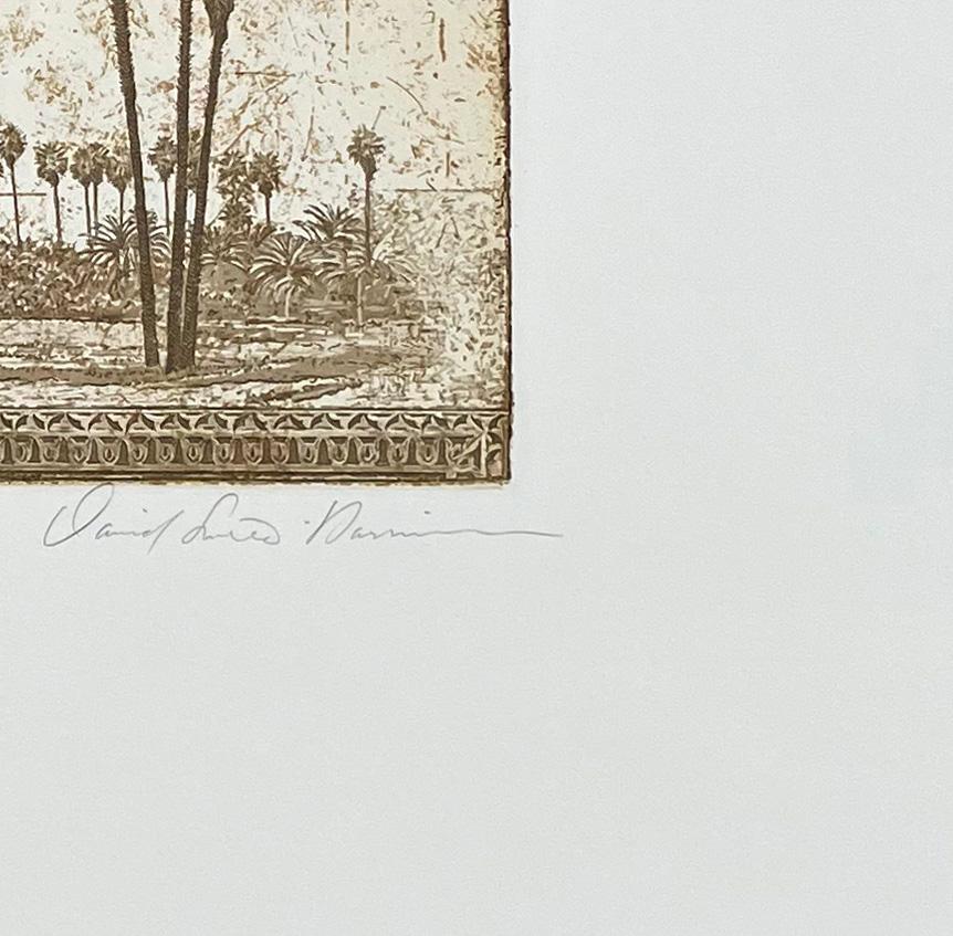 Firmado, titulado y numerado a partir de la edición de 160 ejemplares. Palmeras en paisaje cubano con diseños de azulejos españoles. Basado en el viaje del artista a Cuba, donde enseñó grabado en 1999.

Smith-Harrison es conocido por sus meticulosas