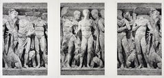 David Smith-Harrison - Los Romanos en Tarquena — Photogravure Triptych of Ancient Male Nude Reliefs Los Romanos en Tarquena — Photogravure Triptych of Ancient Male Nude Reliefs