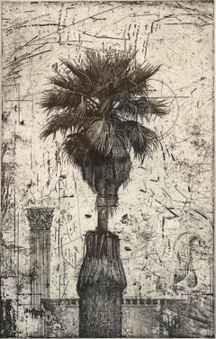 Palm Tree w/ Column (black and white TP)