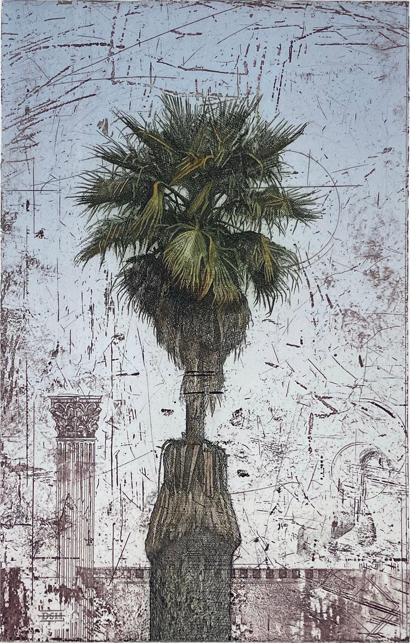 David Smith-Harrison Landscape Print - Palm Tree w/ Column (TP)