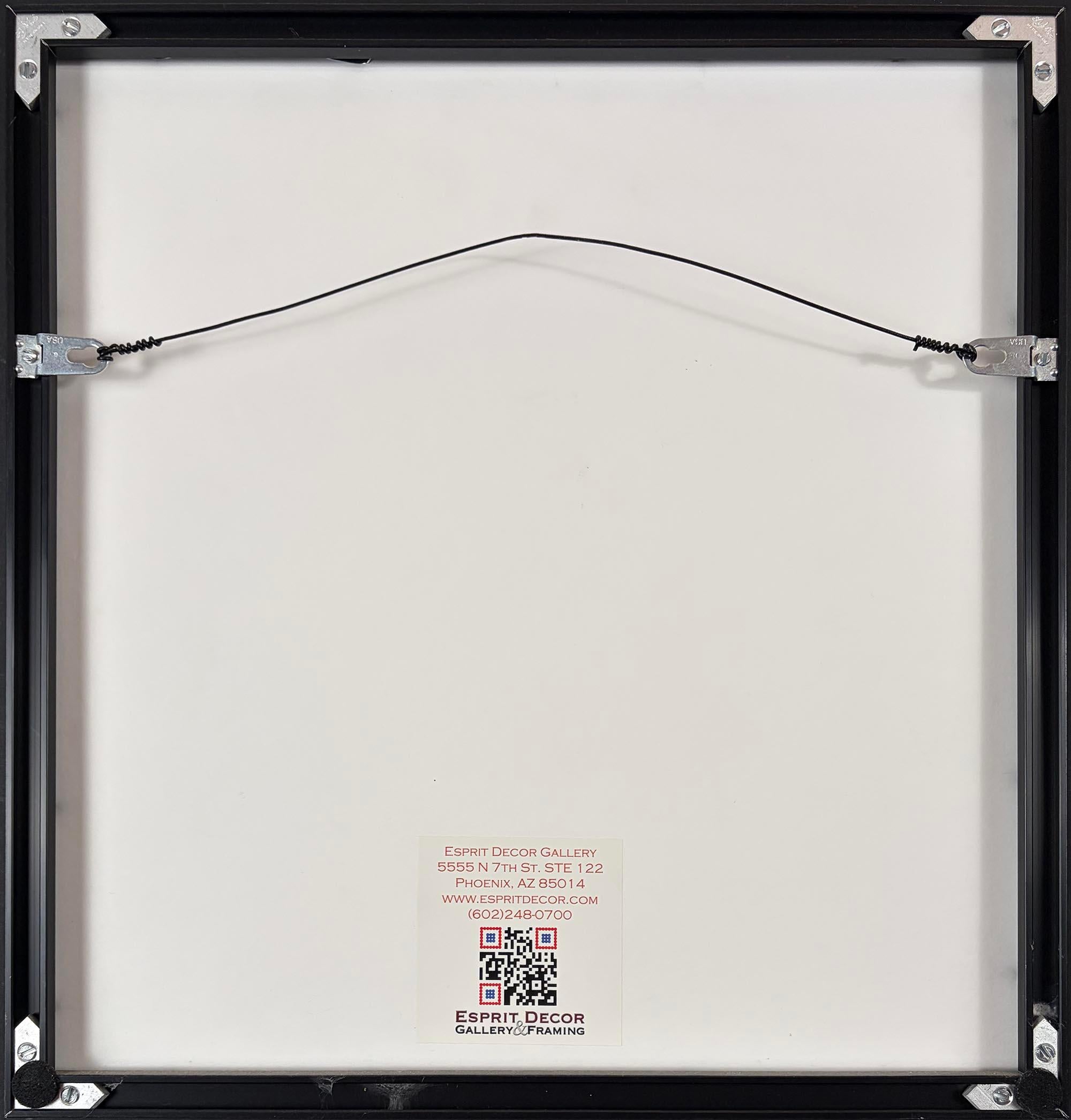 Two Trees with Perspective III (TP)
Etching and aquatint with hand-coloring, Trial Proof (TP)
Signed and titled in pencil
Framed

This luminous etching and aquatint by David Smith-Harrison presents a solitary flowering tree rendered with remarkable