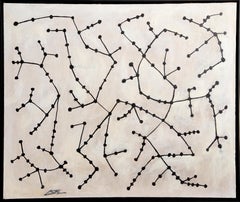 Constellations, peinture moderne de David Smith 1963