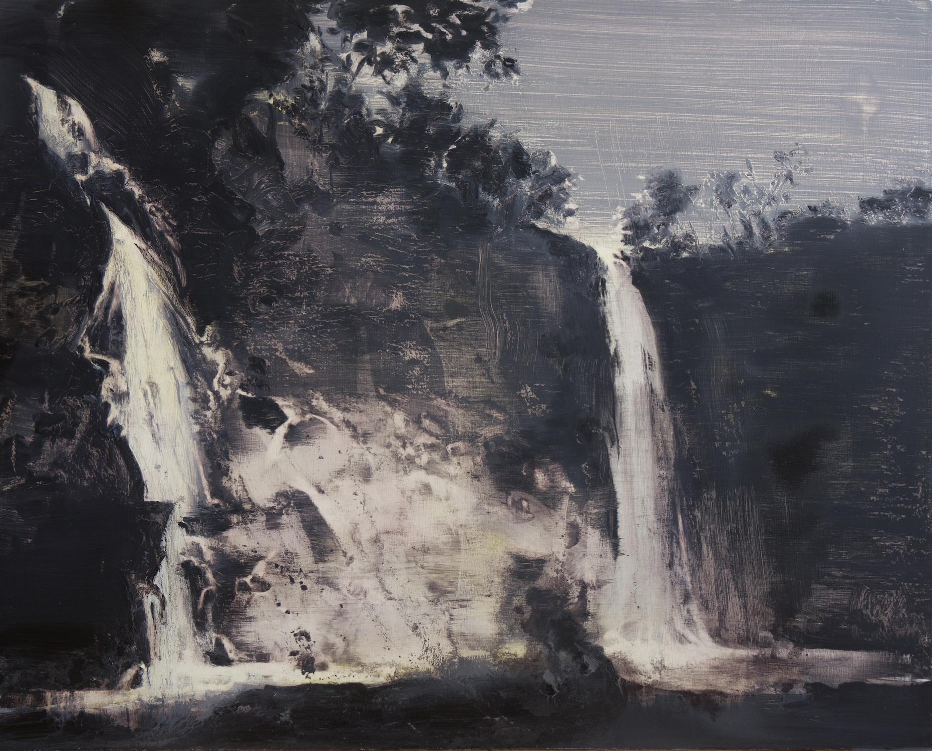 David Smith Landscape Painting - Falls-Mist-Dusk