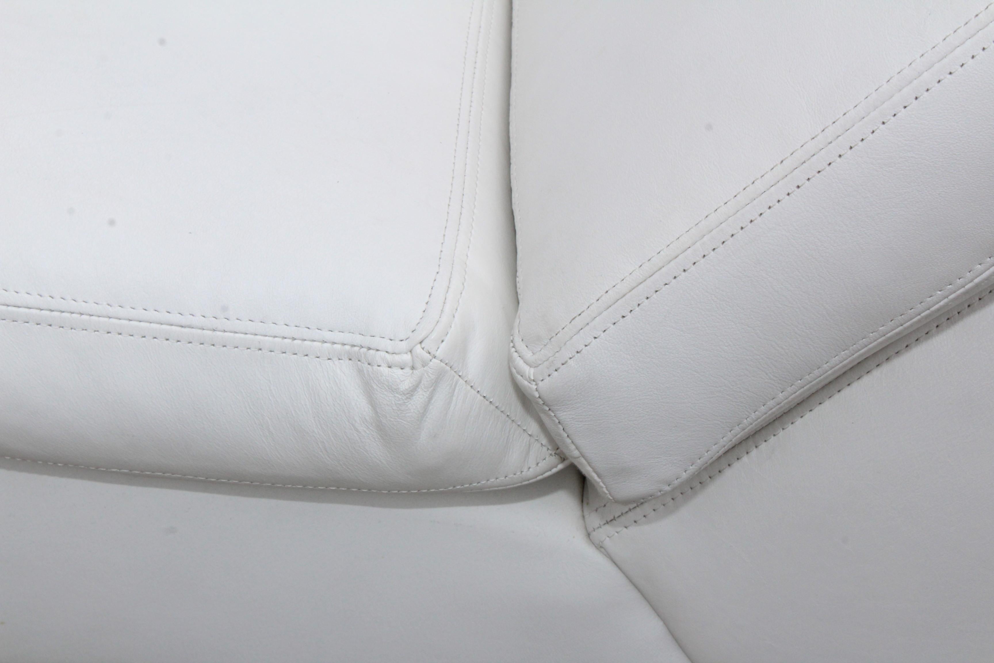 David Snyder for Thayer Cogging Modernist Leather Sofa 5