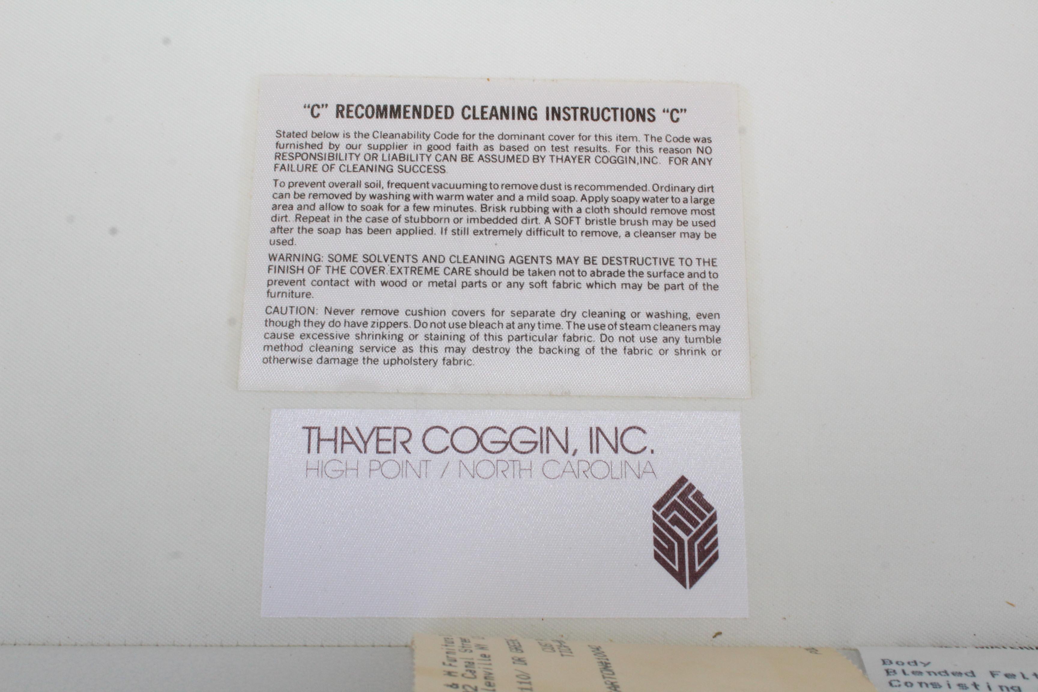 David Snyder for Thayer Cogging Modernist Leather Sofa 13
