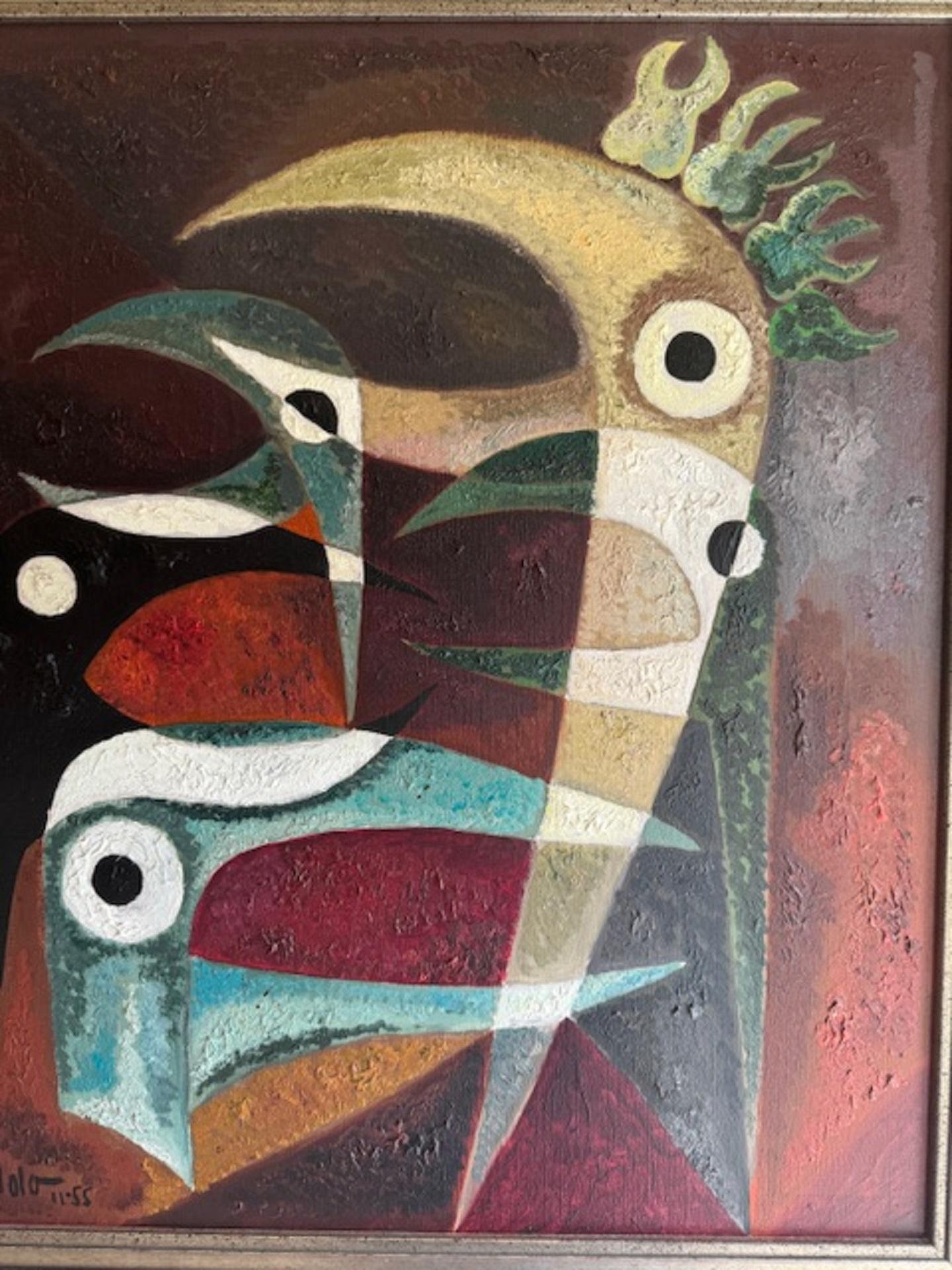 Abstract Painting di David Solot - Famiglia di pinze