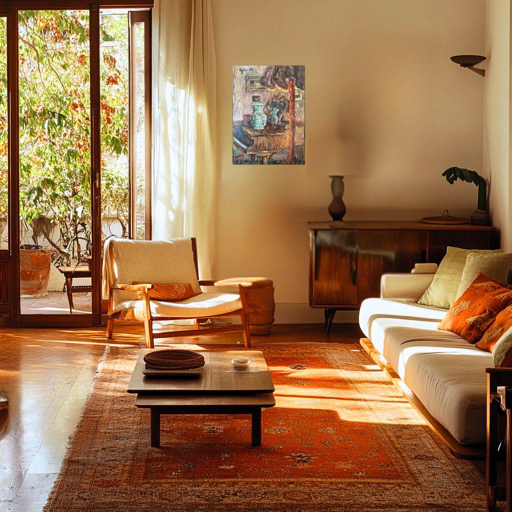 Jarrón sobre piano - Interior Painting Marrón de David Solot