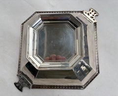 David & Son , Glasgow silver plate dish /bowl with glass lining .