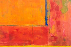 Gaze Big Green - large, colorful, geometric abstract, contemporary oil on canvas