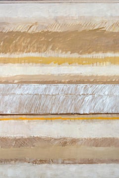 Gestural Field - olio astratto su tela di grandi dimensioni, luminoso, caldo e lirico