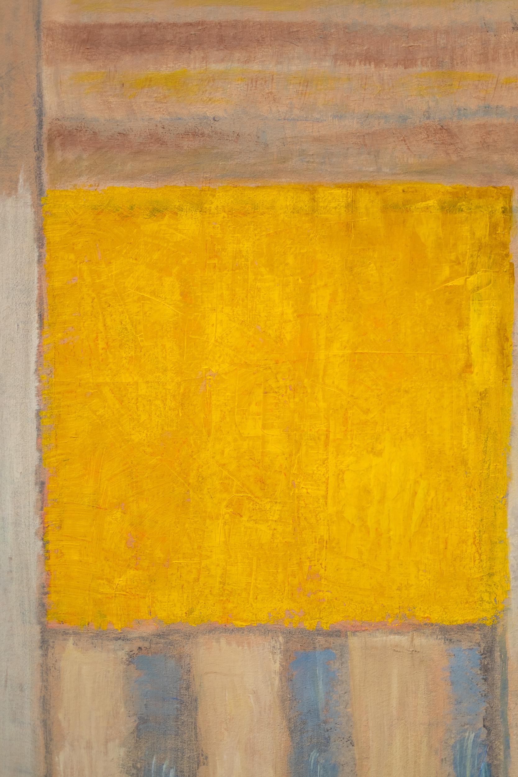 Serie Solar: Amarillo - contemporáneo, abstracto, modernista, óleo sobre lienzo en venta 2