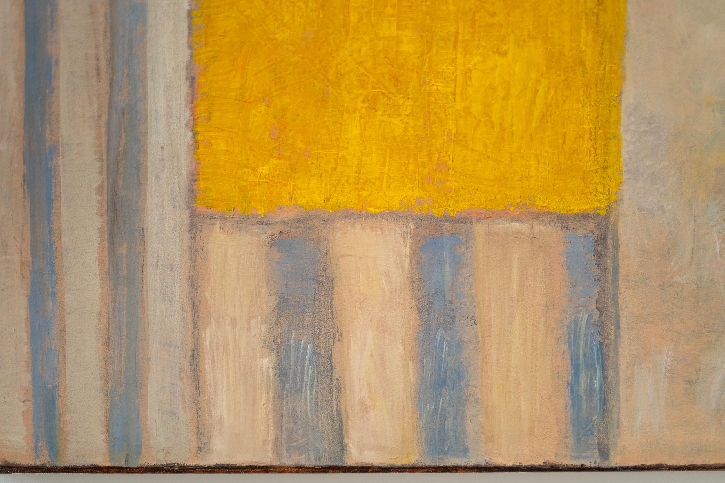 Serie Solar: Amarillo - contemporáneo, abstracto, modernista, óleo sobre lienzo en venta 3