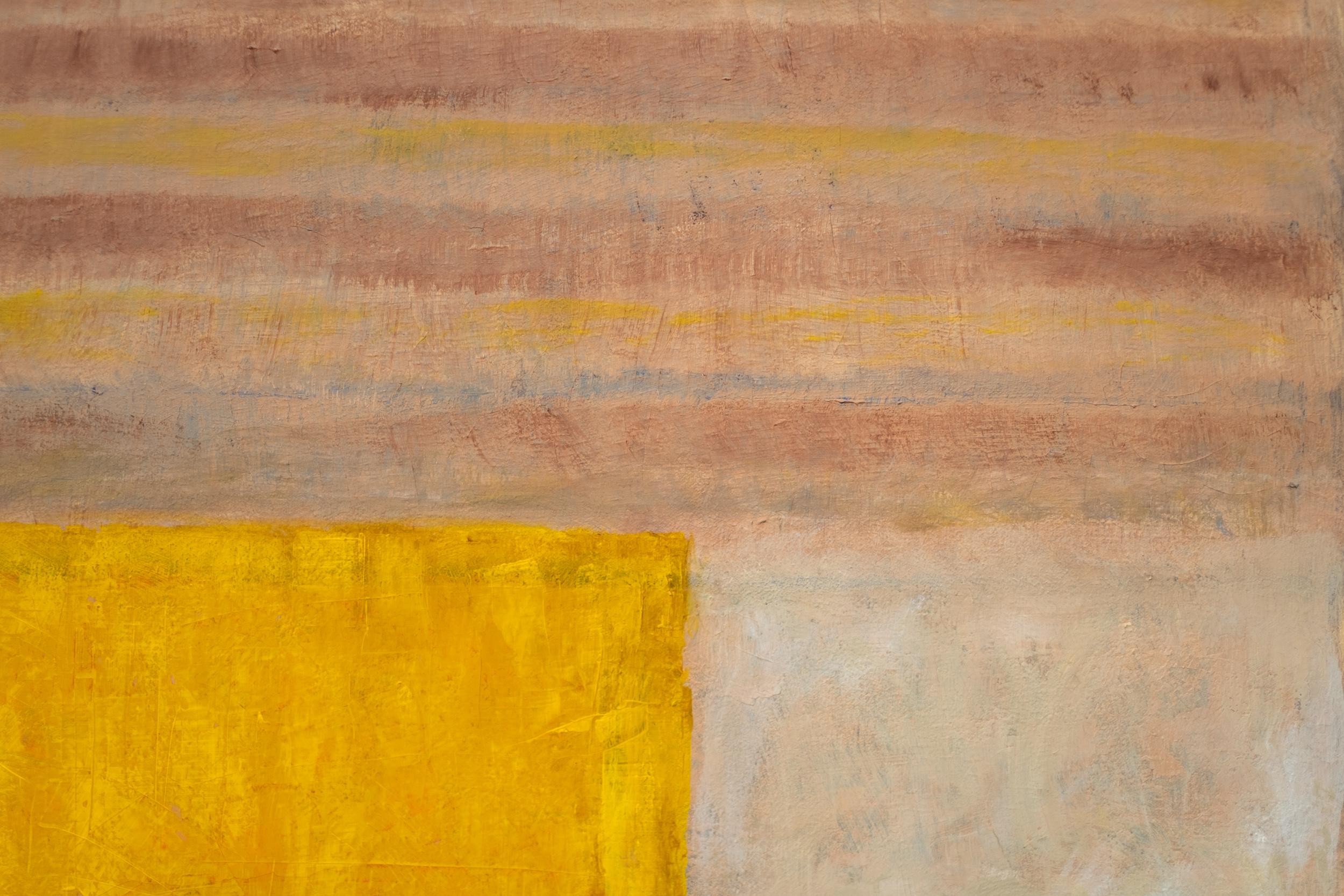 Serie Solar: Amarillo - contemporáneo, abstracto, modernista, óleo sobre lienzo en venta 4