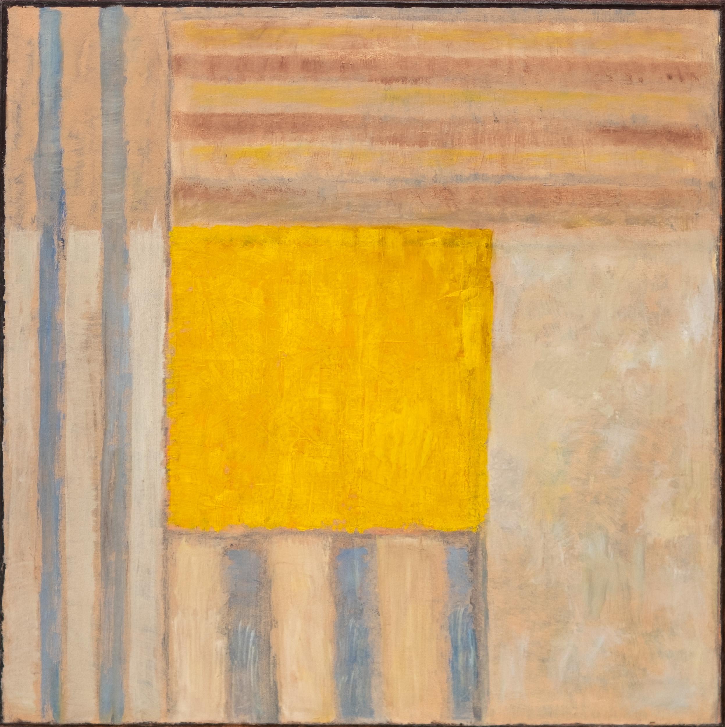 Serie Solar: Amarillo - contemporáneo, abstracto, modernista, óleo sobre lienzo - Painting de David Sorensen
