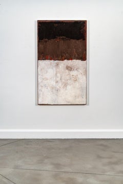 Submersion, Dark Brown - Abstract Painting, Oil on Canvas