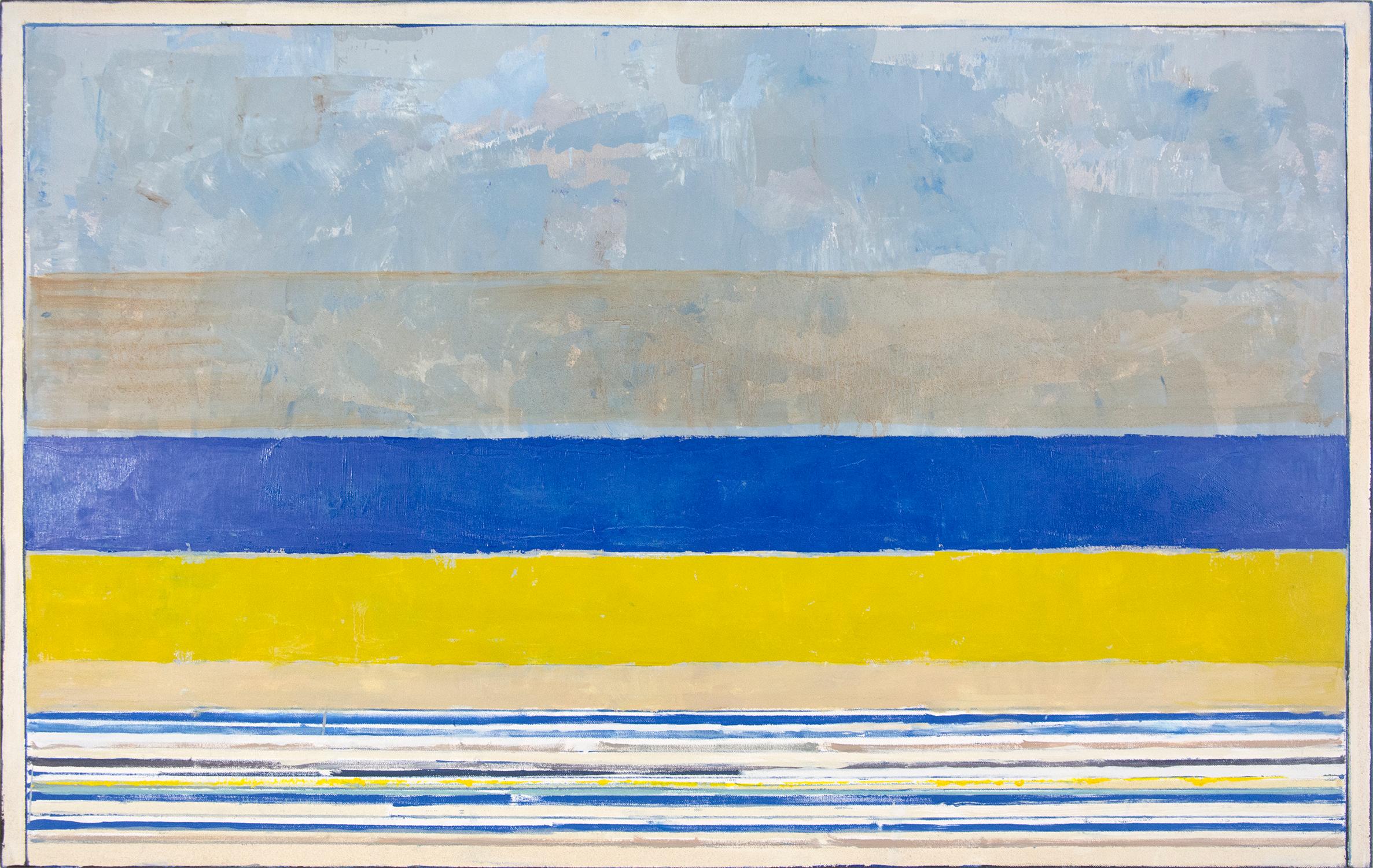 Abstract Painting di David Sorensen - Trittico - audace, luminoso, colorato, astratto, modernista, olio triptico su tela