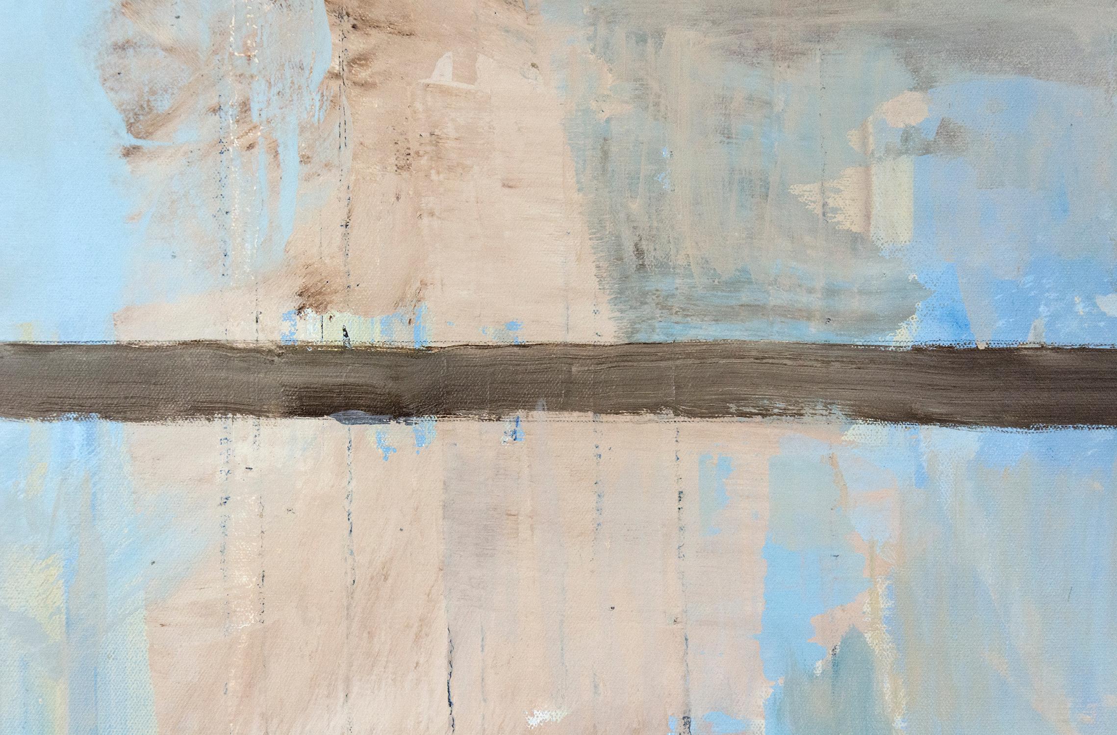 Trittico - audace, luminoso, colorato, astratto, modernista, olio triptico su tela in vendita 2