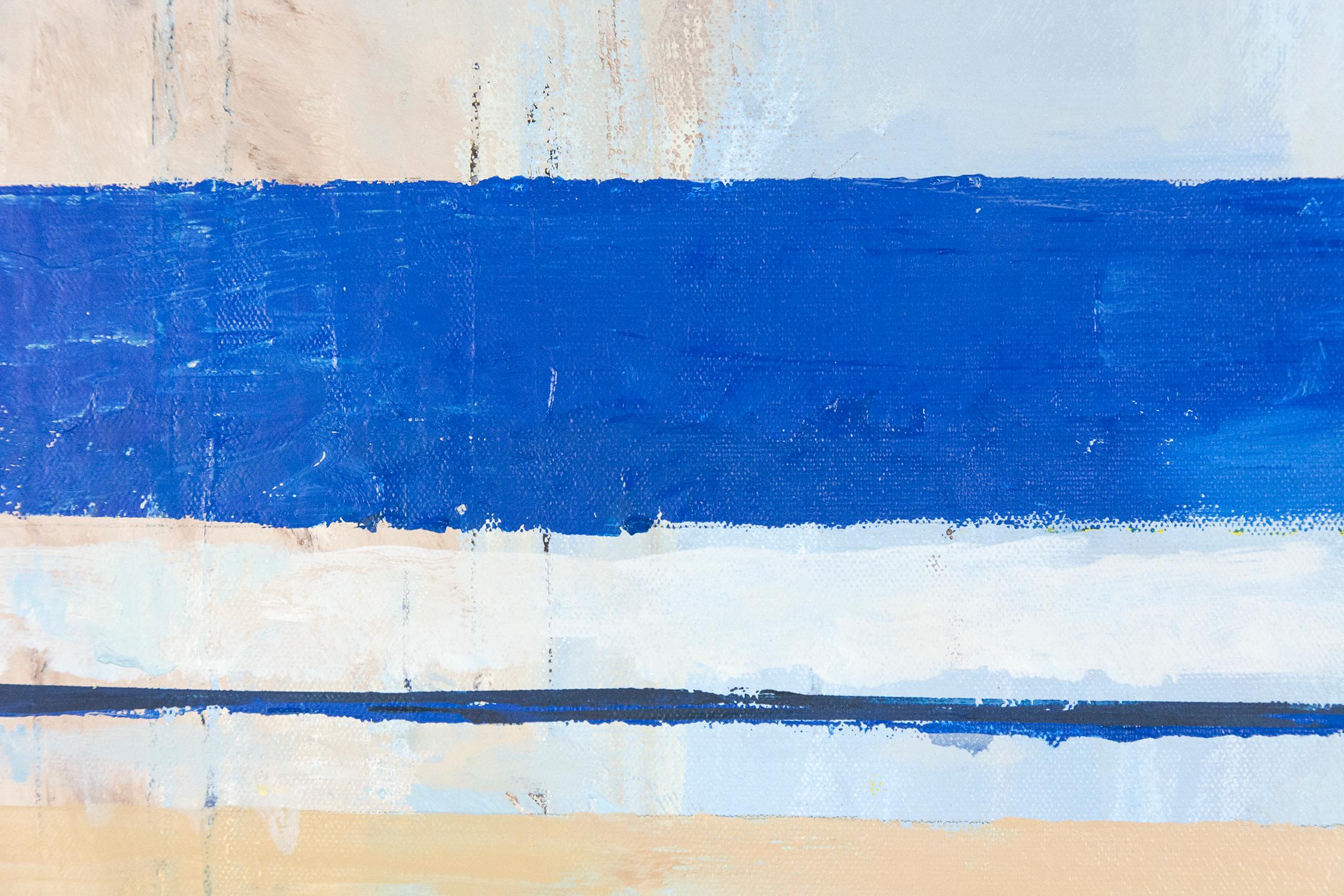 Trittico - audace, luminoso, colorato, astratto, modernista, olio triptico su tela in vendita 3