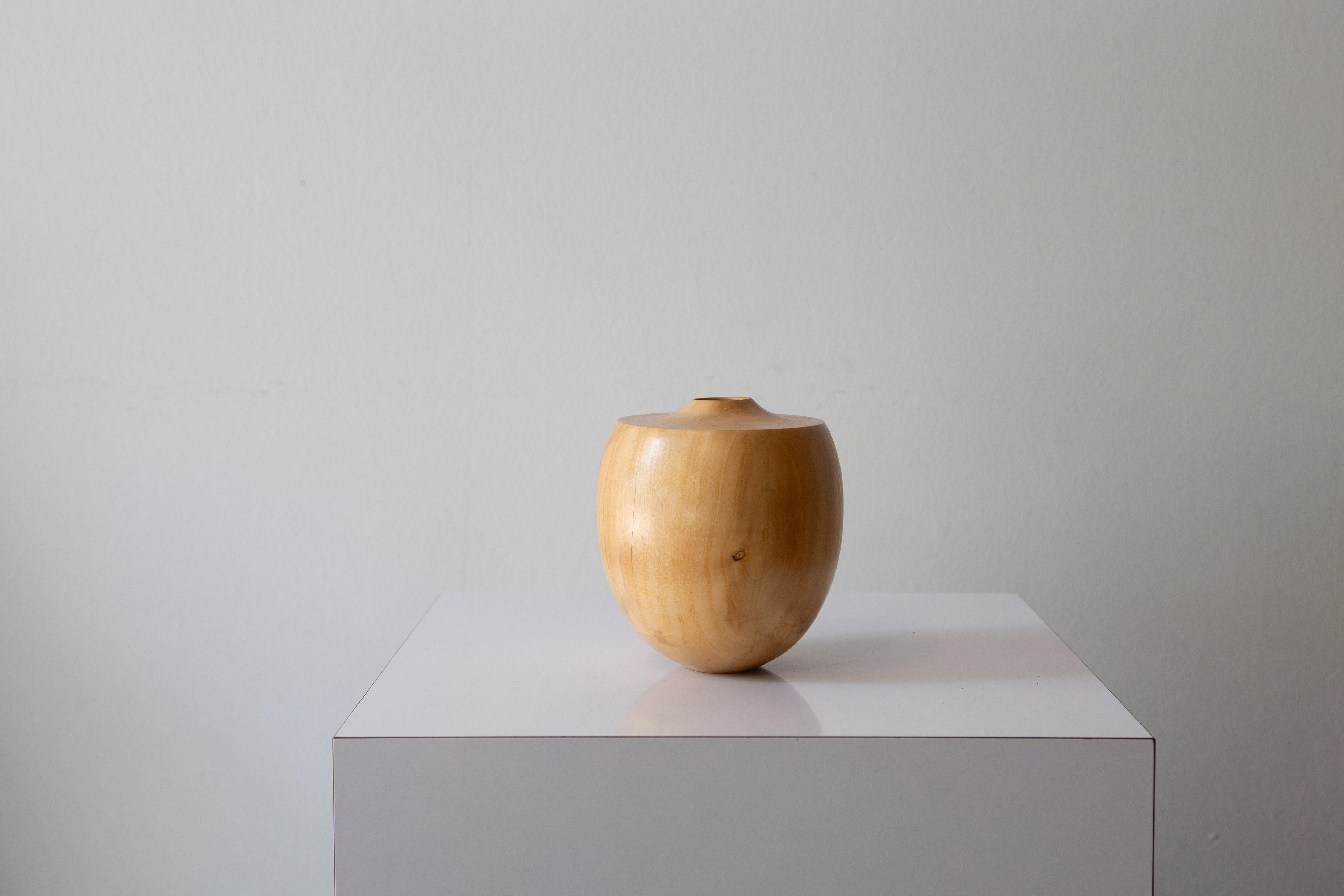 Mid-Century Modern David Souza Box Elder Studio Wood Turned Bud Vase