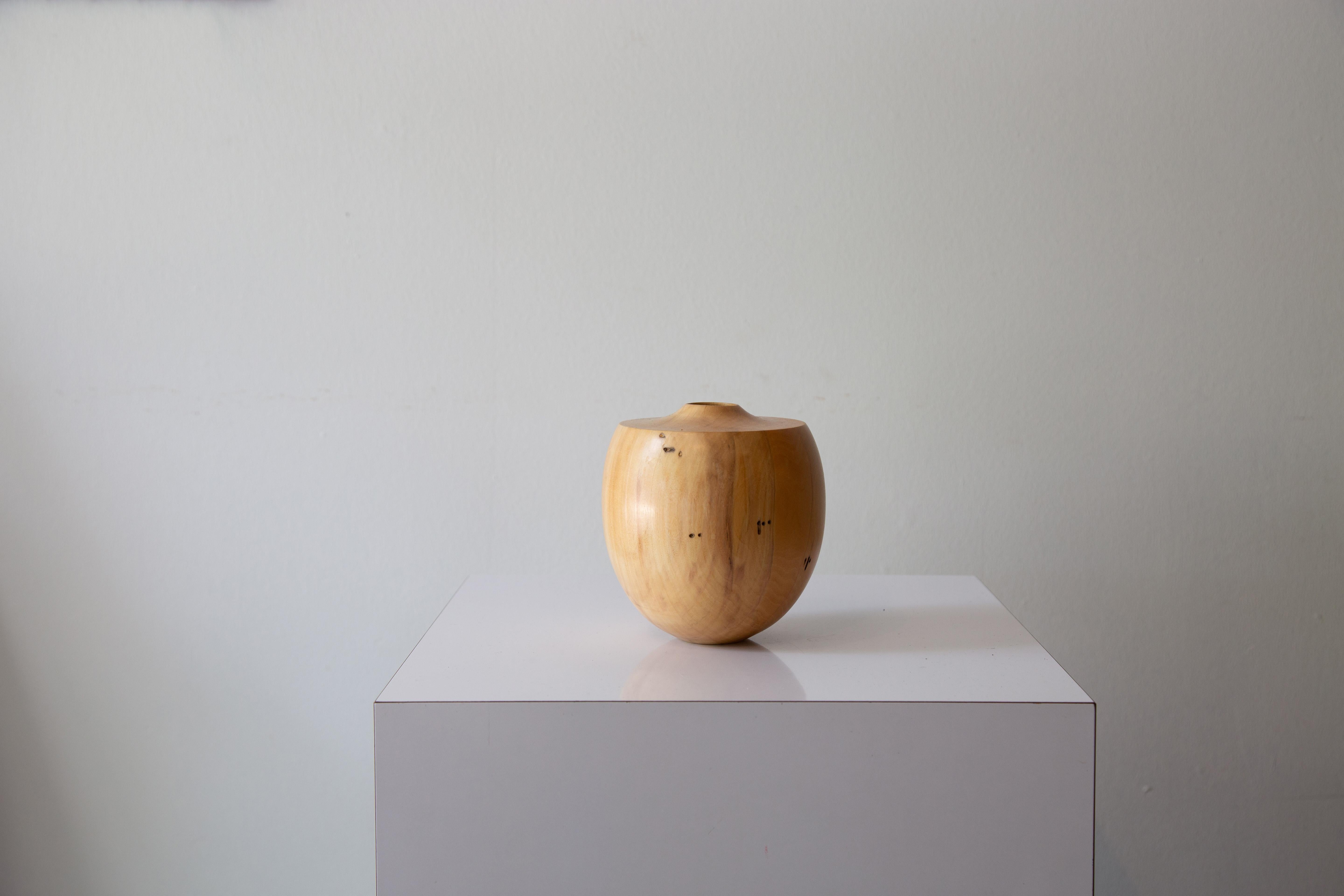 American David Souza Box Elder Studio Wood Turned Bud Vase