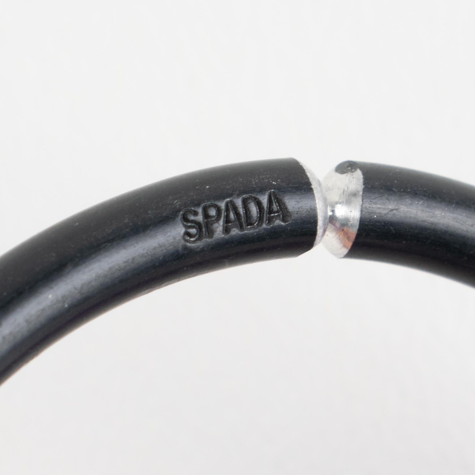 Pendientes de clip de aluminio en espiral bicolor David Spada en venta 2